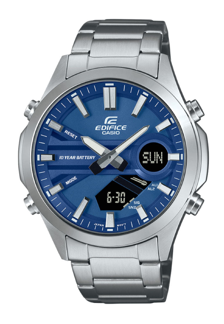 Casio Edifice EFV-C120D-2A Digital Analog Stainless Steel Strap Watch for Men-Watch Portal Philippines