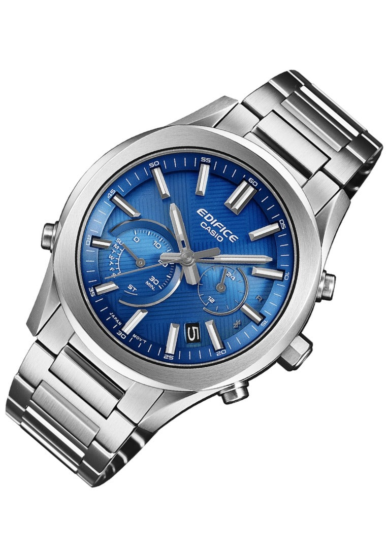 Casio Edifice EQB-1300D-2ADF Stainless Steel Strap Analog Bluetooth Solar Watch for Men-Watch Portal Philippines