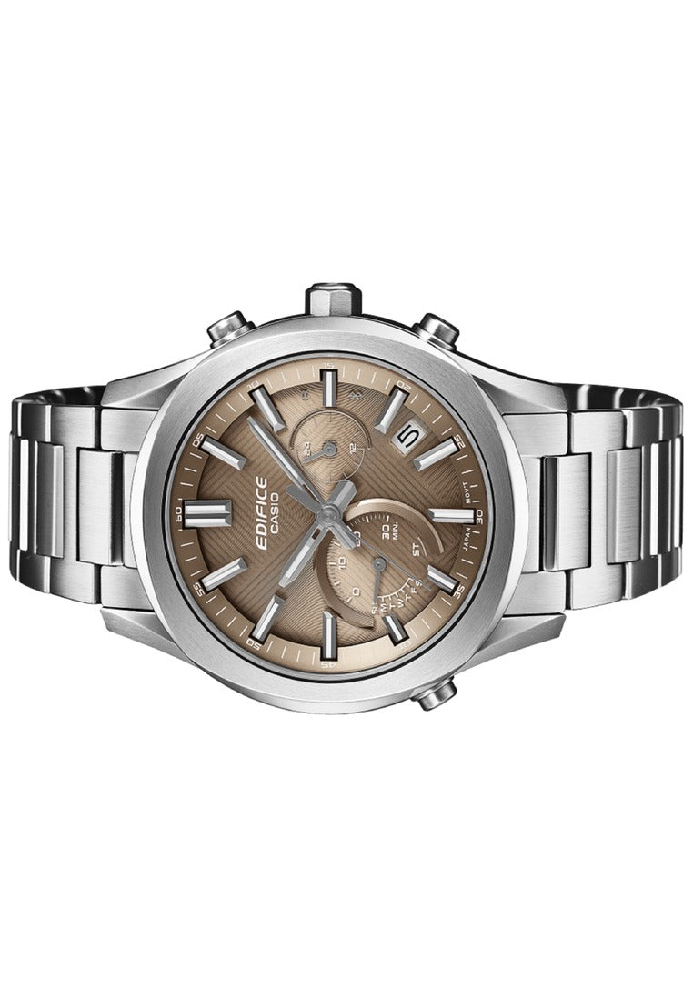 Casio Edifice EQB-1300D-5ADF Stainless Steel Strap Analog Bluetooth Solar Watch for Men-Watch Portal Philippines