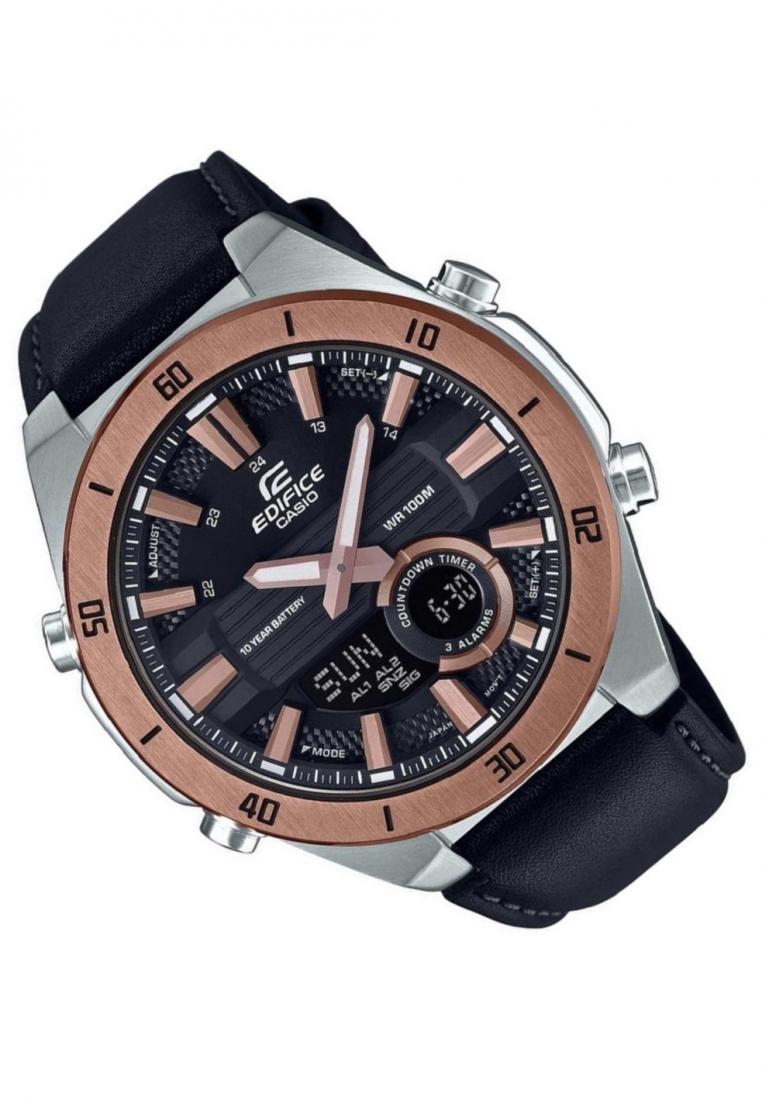 Casio Edifice ERA-110GL-1A Chronograph Leather Strap Watch For Men-Watch Portal Philippines