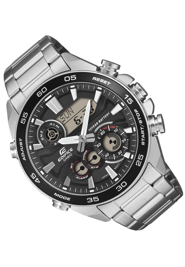 Casio Edifice ERA-130D-1ADF Stainless Steel Strap Digital Analog Watch for Men-Watch Portal Philippines
