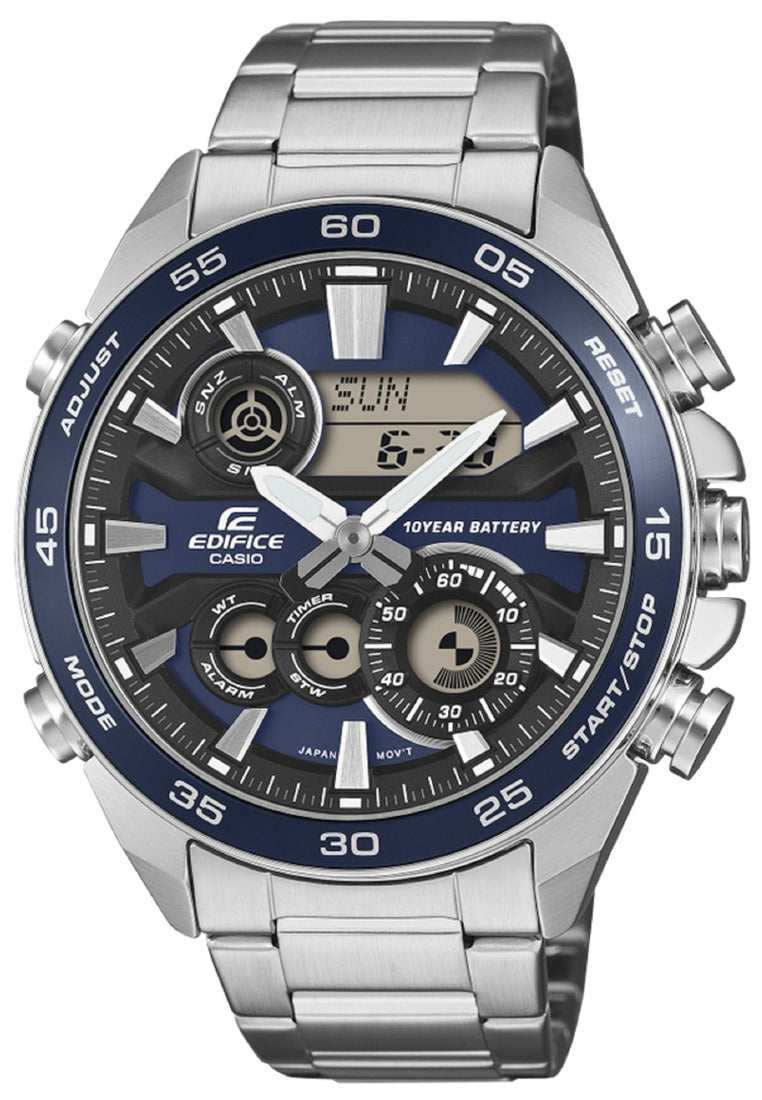 Casio Edifice ERA-130D-2ADF Stainless Steel Strap Digital Analog Watch for Men-Watch Portal Philippines