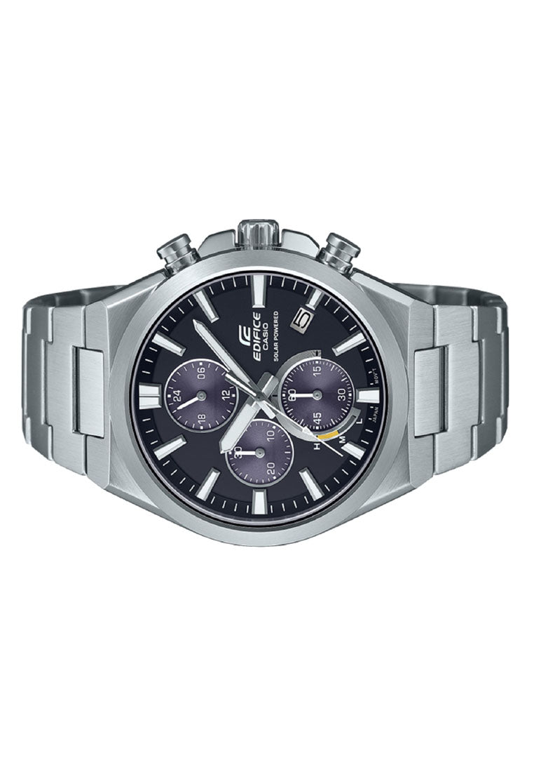 Casio EQS-950D-1A Solar Powered Chronograph Stainless Steel Strap Watch for Men-Watch Portal Philippines
