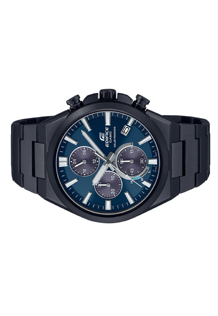 Casio EQS-950DC-2A Solar Powered Chronograph Stainless Steel Strap Watch for Men-Watch Portal Philippines