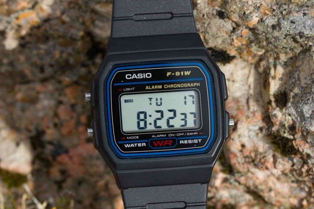 Casio F-91W-1D Black Resin Strap Watch for Men and Women-Watch Portal Philippines