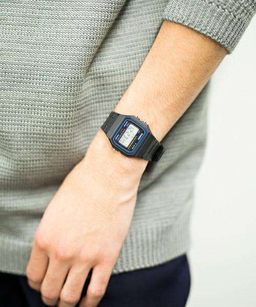 Casio F-91W-1D Black Resin Strap Watch for Men and Women-Watch Portal Philippines