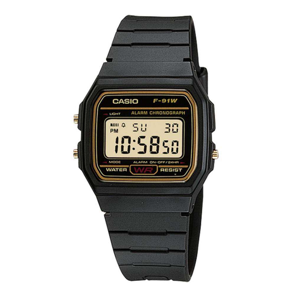 Casio F-91WG-9QDF Black Resin Watch for Men and Women-Watch Portal Philippines