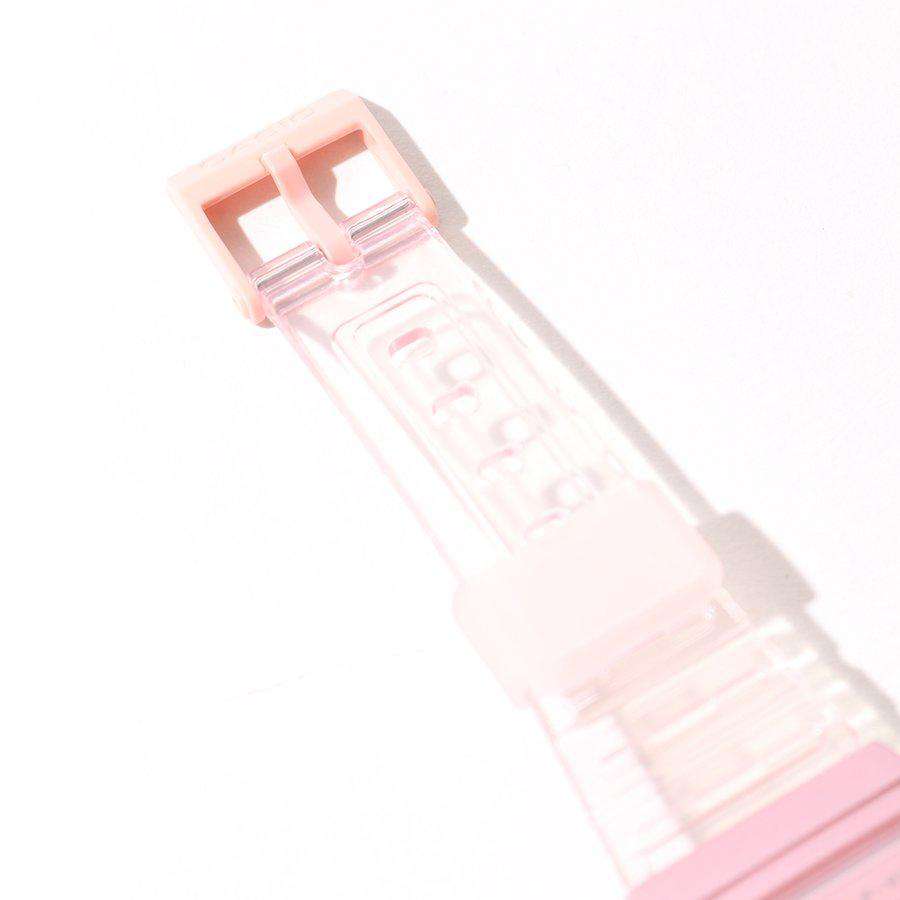 Casio F-91WS-4DF Pink Resin Transparent Strap Watch for Women-Watch Portal Philippines