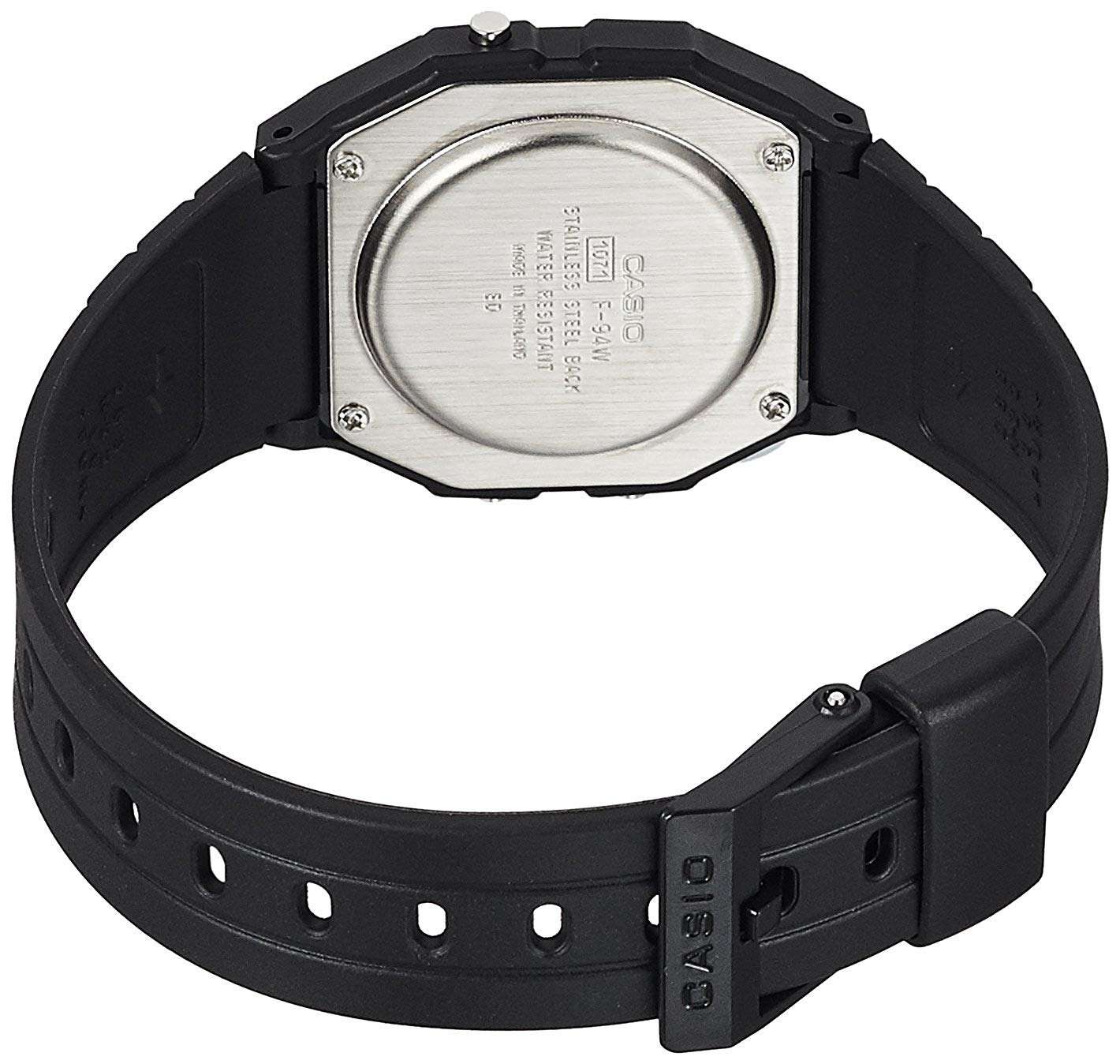 Casio F-94WA-8DG Black Resin Watch for Men and Women-Watch Portal Philippines