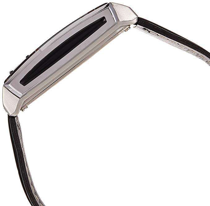 Casio Futurist LA-201WBL-1A Black Leather Strap for Women-Watch Portal Philippines