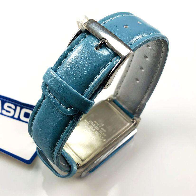 Casio Futurist LA-201WBL-2A Blue Leather Strap Watch for Women-Watch Portal Philippines