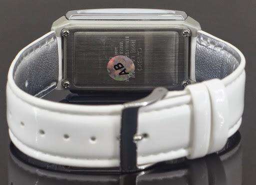 Casio Futurist LA-201WBL-7A White Leather Strap for Women-Watch Portal Philippines