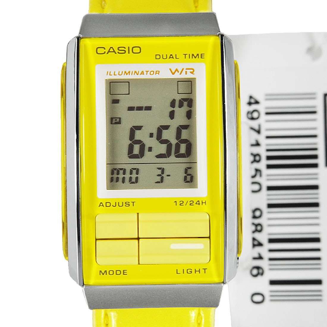 Casio Futurist LA-201WBL-9A Yellow Leather Strap for Women-Watch Portal Philippines