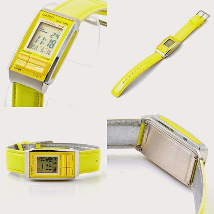 Casio Futurist LA-201WBL-9A Yellow Leather Strap for Women-Watch Portal Philippines