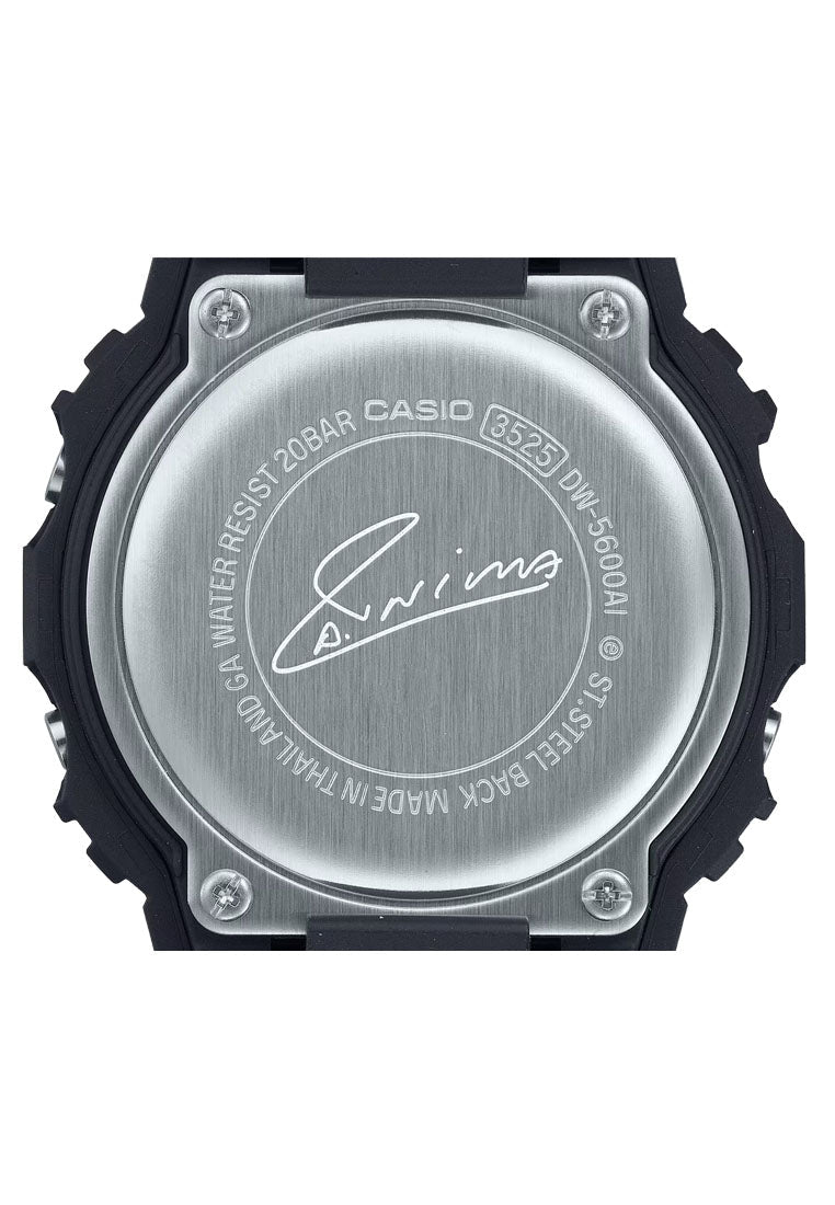 Casio G-shock Andres Iniesta DW-5600AI-1DR Digital Rubber Strap Watch for Men-Watch Portal Philippines