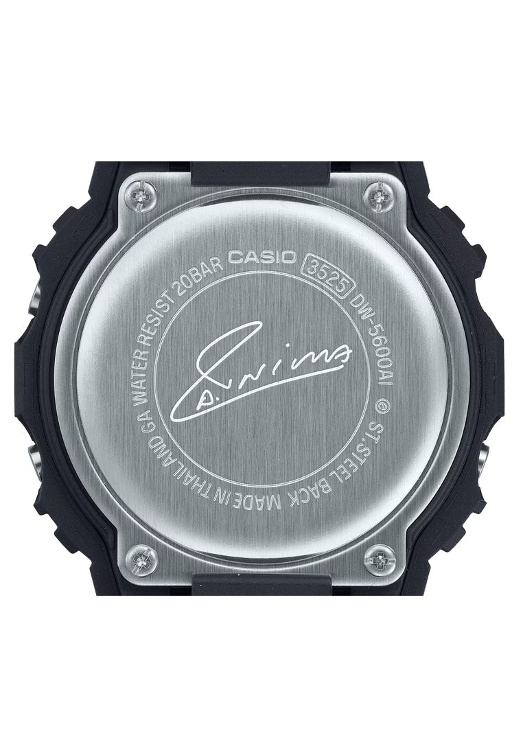 Casio G-shock Andres Iniesta DW-5600AI-1DR Digital Rubber Strap Watch for Men-Watch Portal Philippines