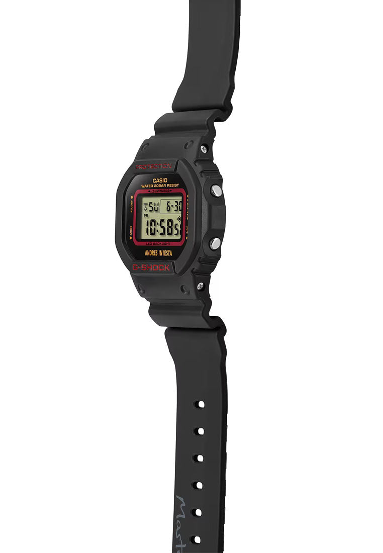 Casio G-shock Andres Iniesta DW-5600AI-1DR Digital Rubber Strap Watch for Men-Watch Portal Philippines