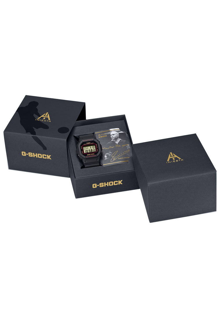 Casio G-shock Andres Iniesta DW-5600AI-1DR Digital Rubber Strap Watch for Men-Watch Portal Philippines