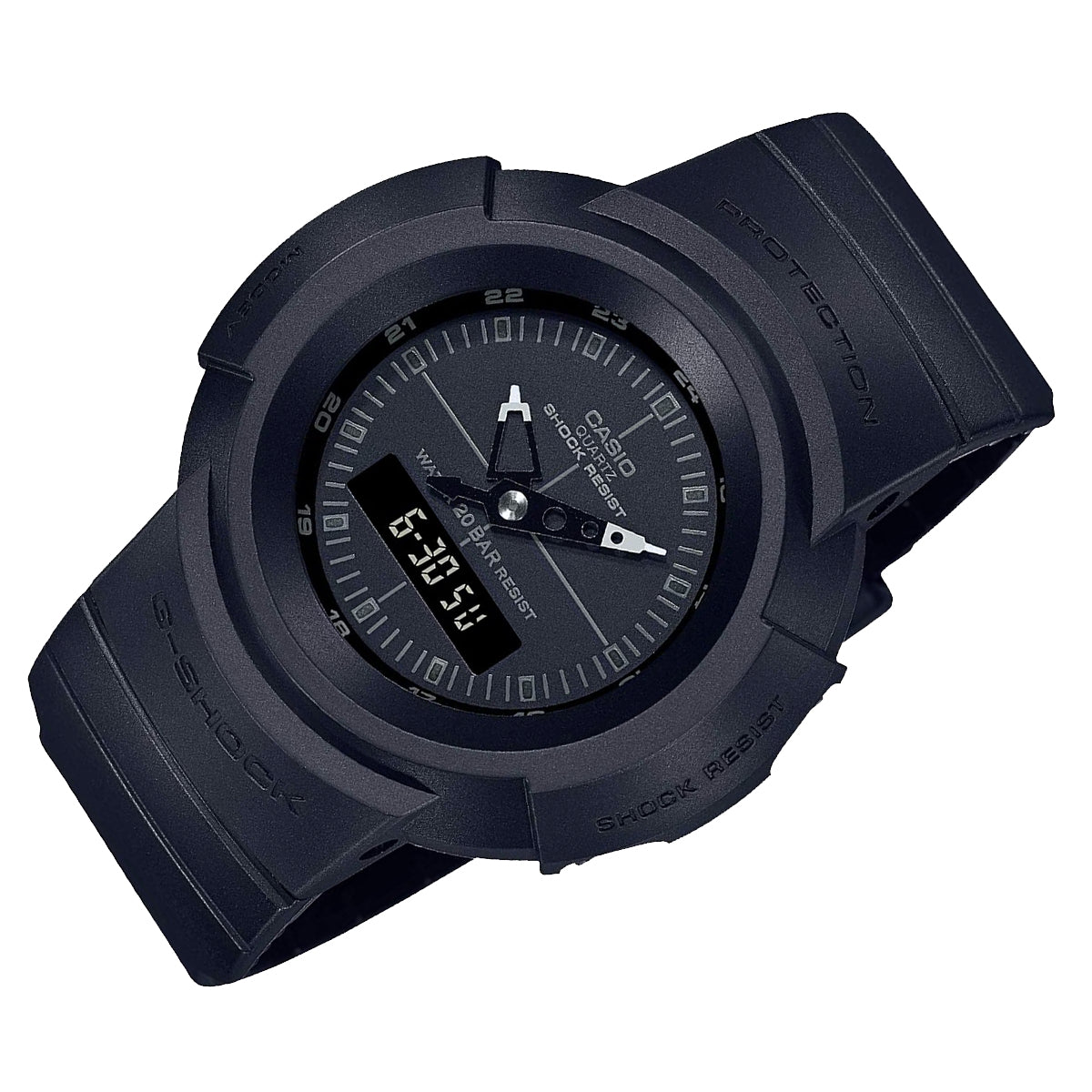 Casio G-shock AW-500BB-1EDR Digital Analog Rubber Strap Watch For Men-Watch Portal Philippines