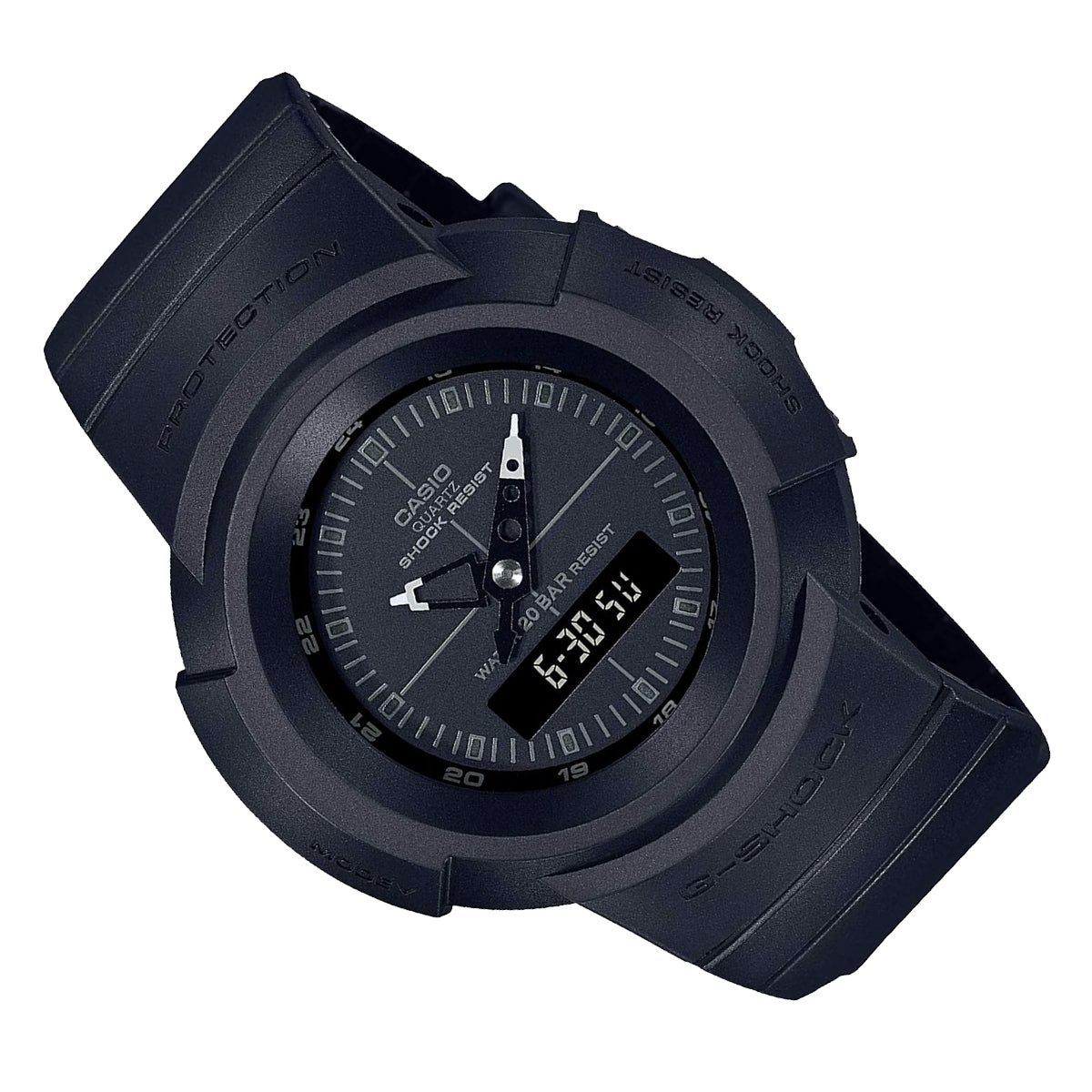 Casio G-shock AW-500BB-1EDR Digital Analog Rubber Strap Watch For Men-Watch Portal Philippines