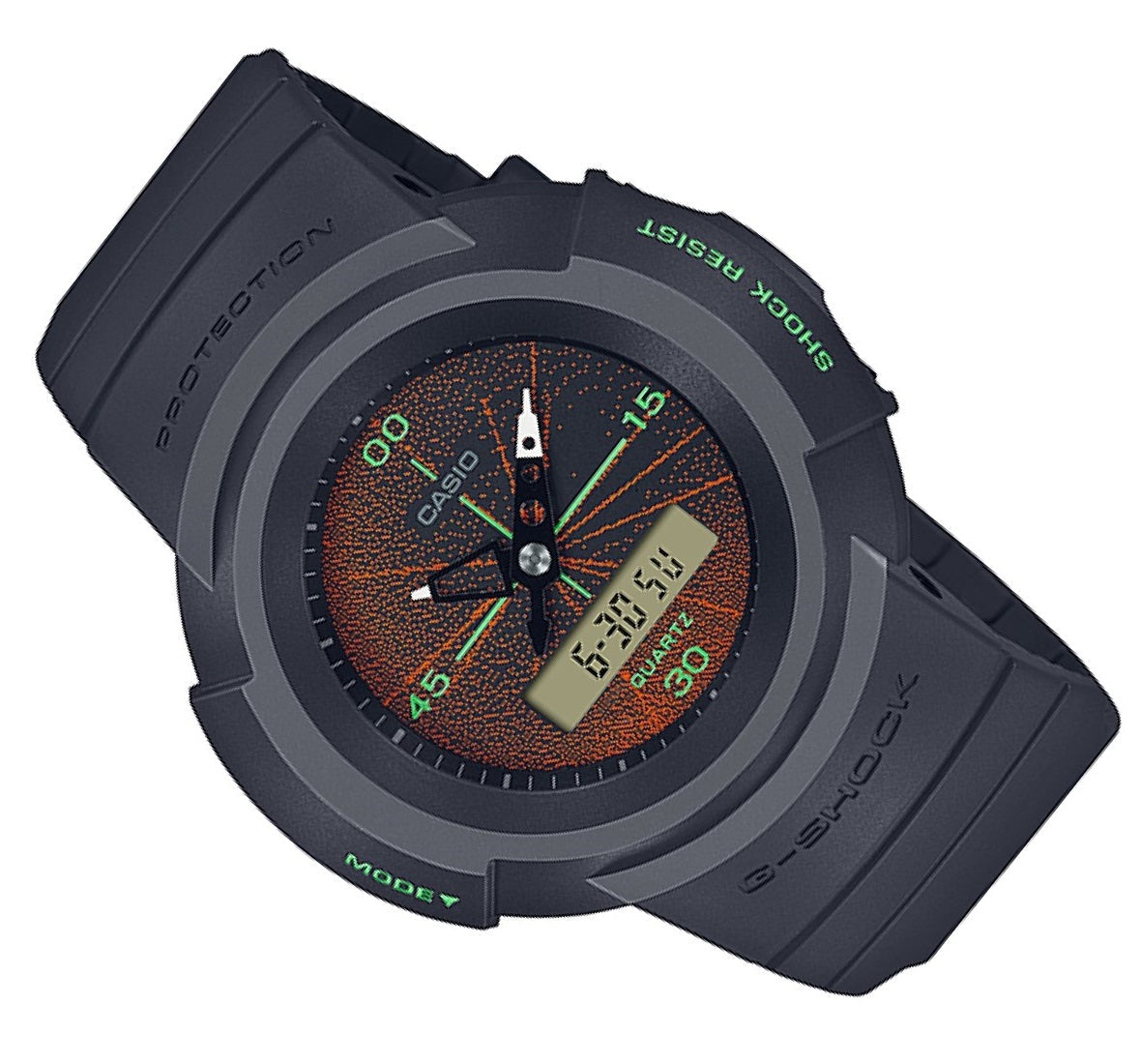 Casio G-shock AW-500MNT-1A Digital Analog Rubber Strap Watch For Men-Watch Portal Philippines