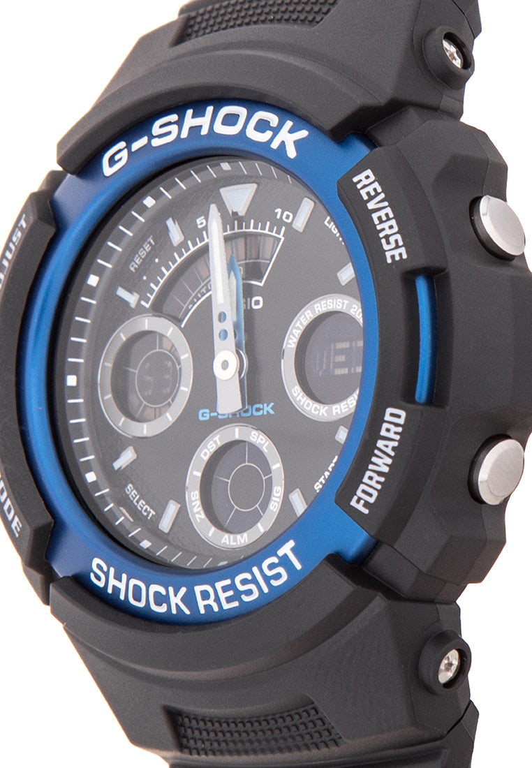 Casio G-shock AW-591-2ADR Digital Analog Rubber Strap Watch For Men-Watch Portal Philippines