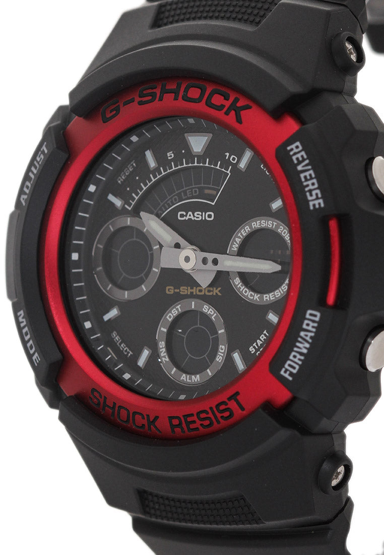 Casio G-shock AW-591-4ADR Digital Analog Rubber Strap Watch For Men-Watch Portal Philippines