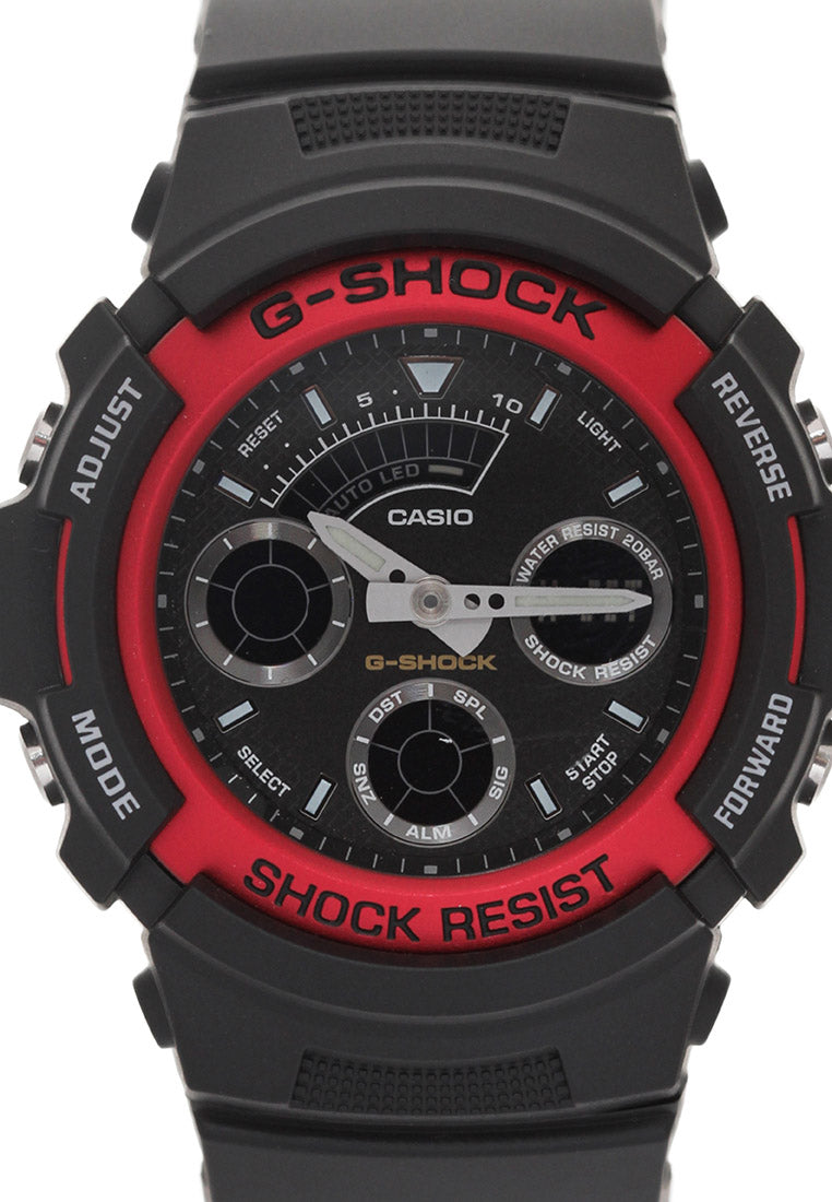 Casio G-shock AW-591-4ADR Digital Analog Rubber Strap Watch For Men-Watch Portal Philippines