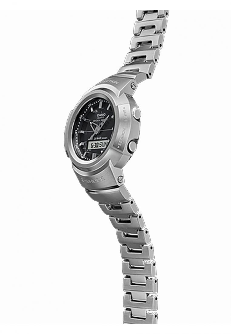 Casio G-shock AWM-500D-1A Solar Digital Analog Stainless Steel Strap Watch For Men-Watch Portal Philippines