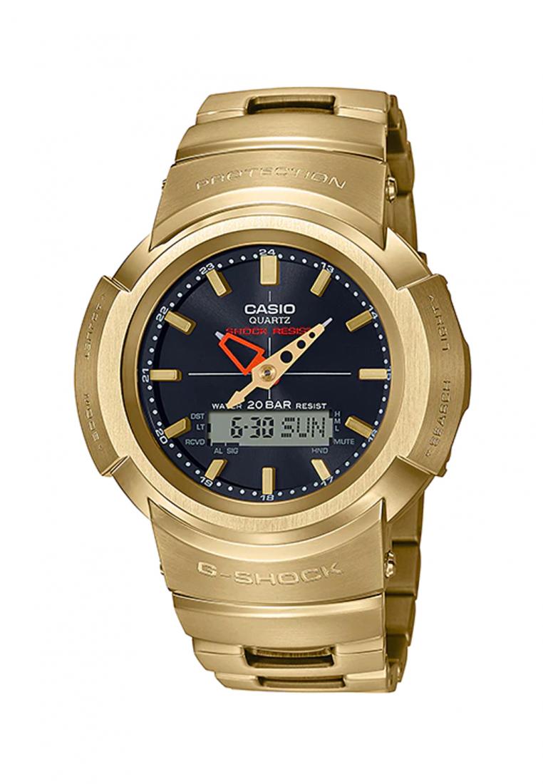 Casio G-shock AWM-500GD-9A Solar Digital Analog Stainless Steel Strap Watch For Men-Watch Portal Philippines