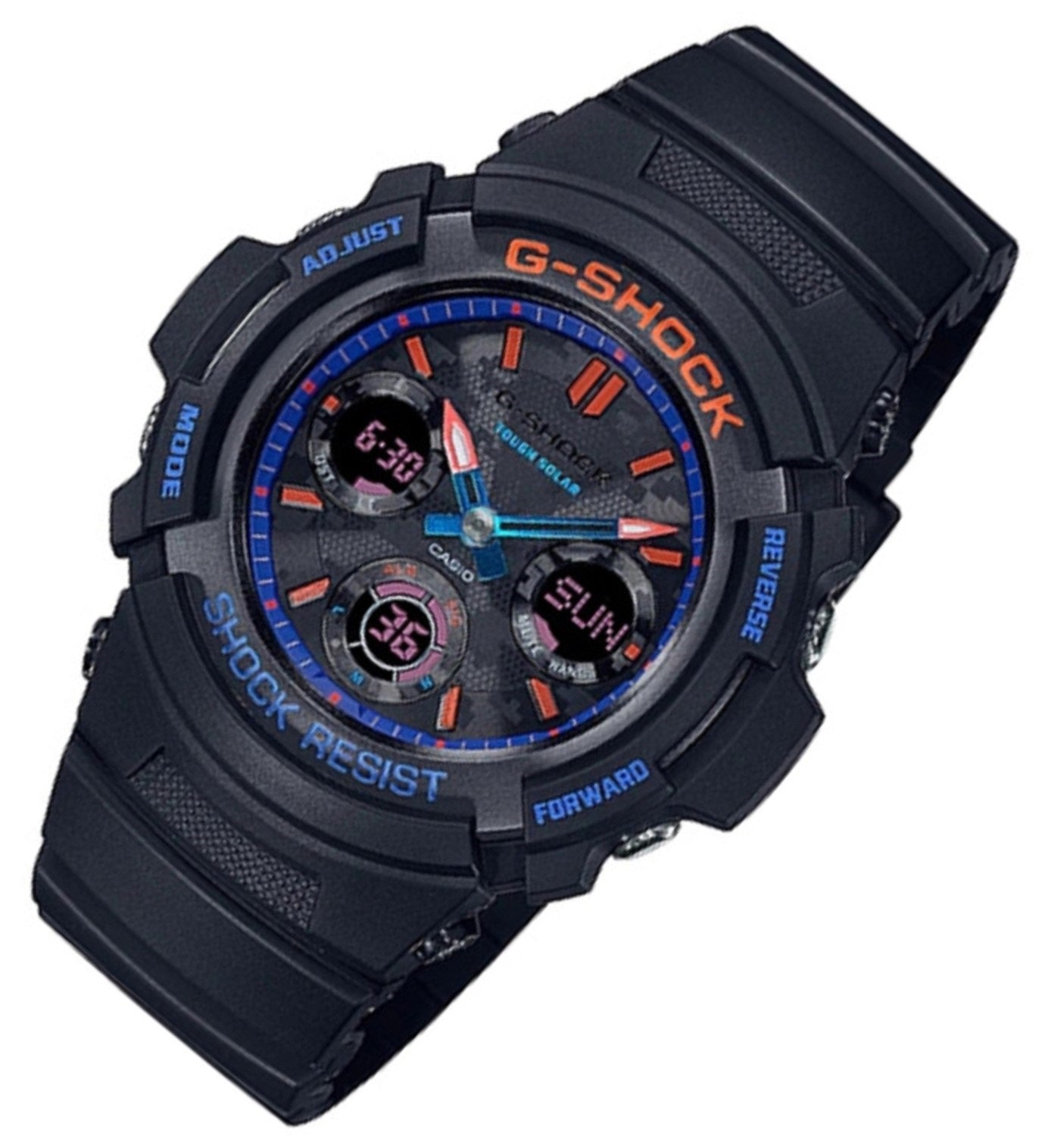 Casio G-shock AWR-M100SCT-1A Solar Digital Analog Rubber Strap Watch For Men-Watch Portal Philippines