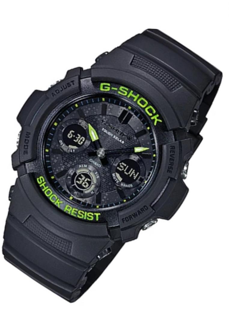 Casio G-shock AWR-M100SDC-1A Solar Digital Analog Rubber Strap Watch For Men-Watch Portal Philippines
