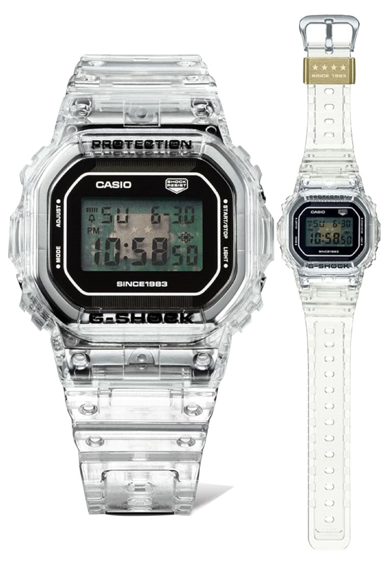 Casio G-Shock DW-5040RX-7DR 40th Anniversary CLEAR REMIX Digital Rubber Strap Watch For Men-Watch Portal Philippines