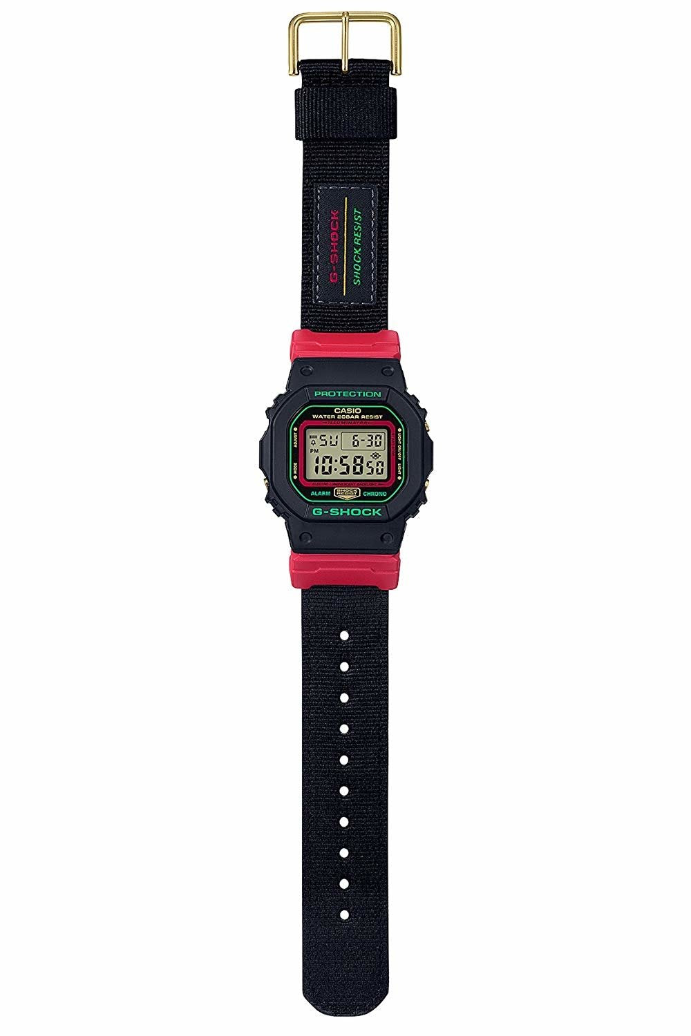 Casio G-shock DW-5600THC-1 Digital Nylon Strap Watch For Men-Watch Portal Philippines
