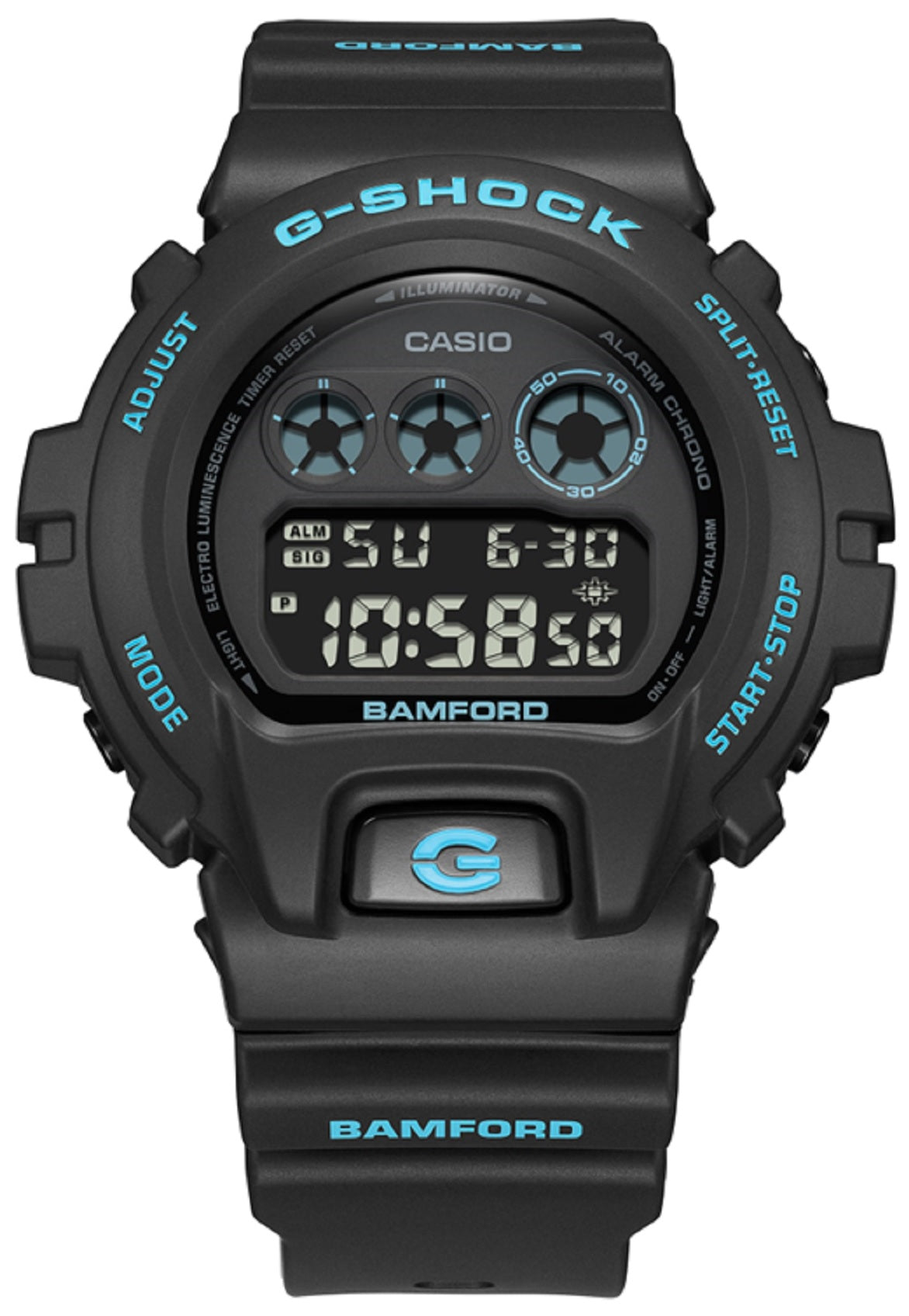 Casio G-shock DW-6900BWD-1DR Bamford Digital Rubber Strap Watch For Men-Watch Portal Philippines