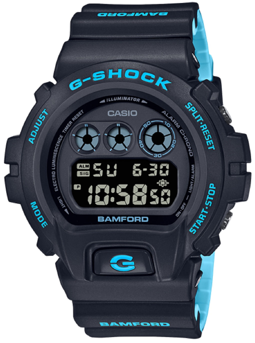 Casio G-shock DW-6900BWD-1DR Bamford Digital Rubber Strap Watch For Men-Watch Portal Philippines