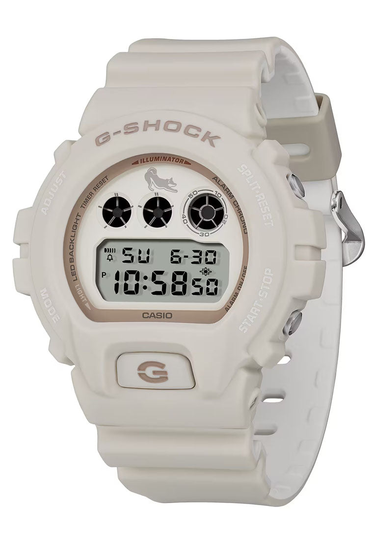 Casio G-shock DW-6900SHB-7DR "White Shiro-Shiba Inu" Digital Rubber Strap Watch For Men-Watch Portal Philippines