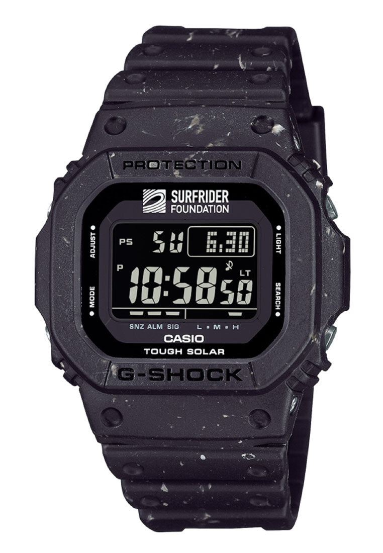 Casio G-shock G-5600SRF-1DR "Surfrider Foundation" Digital Rubber Strap Solar Watch For Men-Watch Portal Philippines