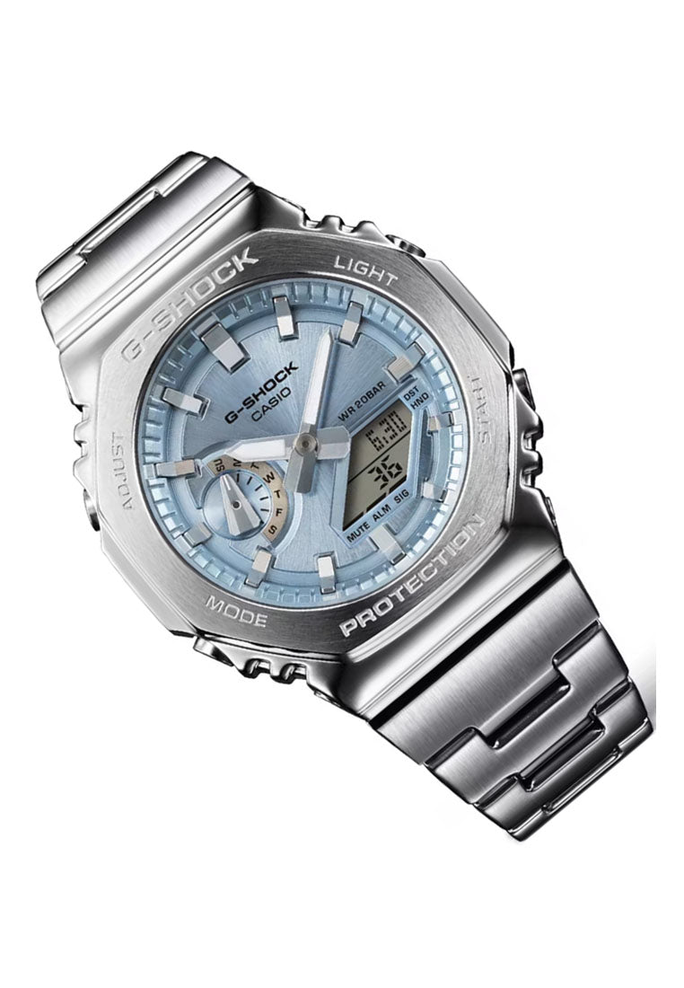 Casio G-shock G-steel GM-2110D-2A Digital Analog Stainless Steel Watch for Men-Watch Portal Philippines