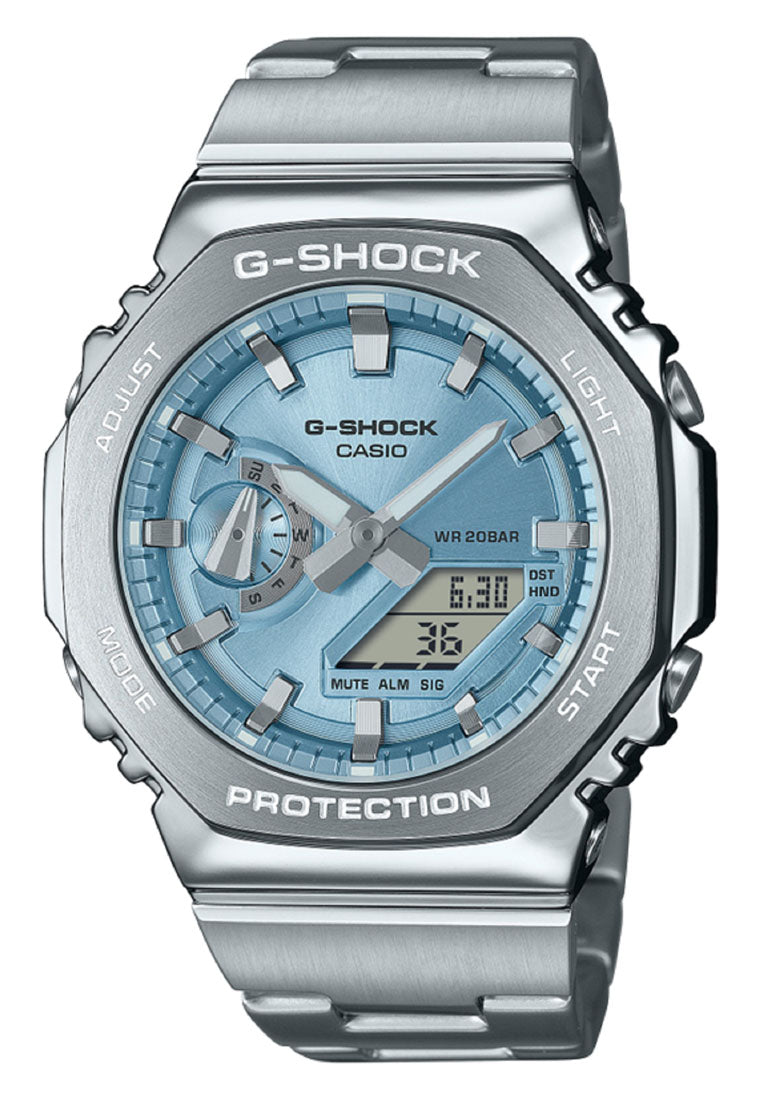 Casio G-shock G-steel GM-2110D-2A Digital Analog Stainless Steel Watch for Men-Watch Portal Philippines