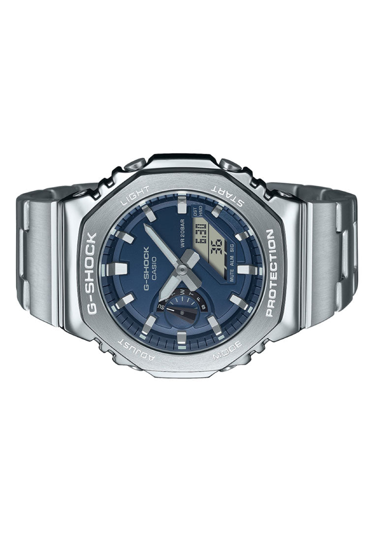 Casio G-shock G-steel GM-2110D-2B Digital Analog Stainless Steel Watch for Men-Watch Portal Philippines
