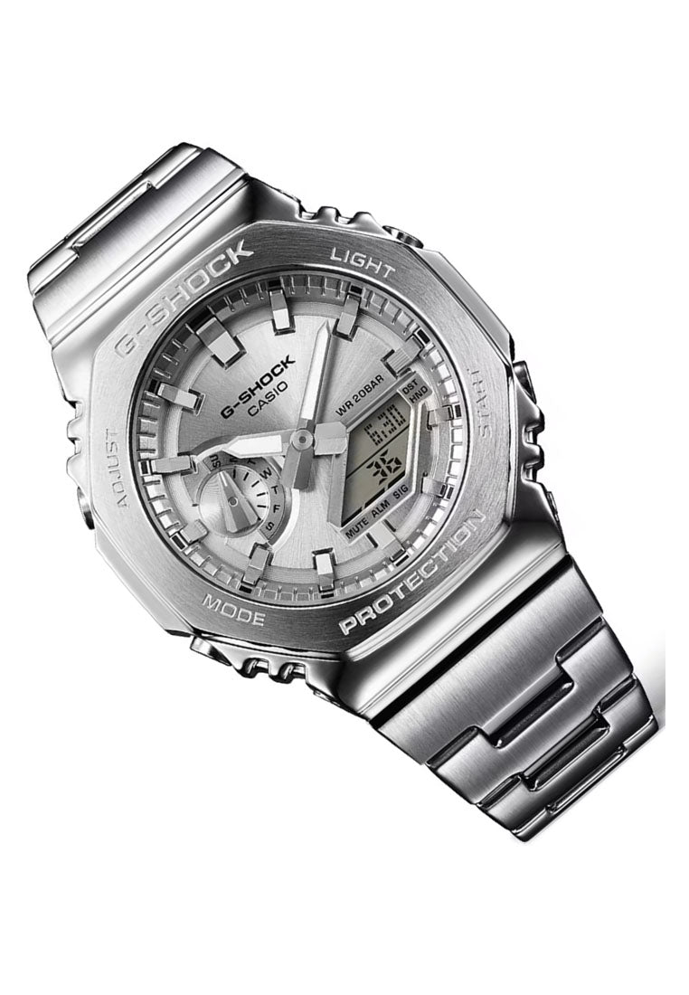 Casio G-shock G-steel GM-2110D-7A Digital Analog Stainless Steel Watch for Men-Watch Portal Philippines
