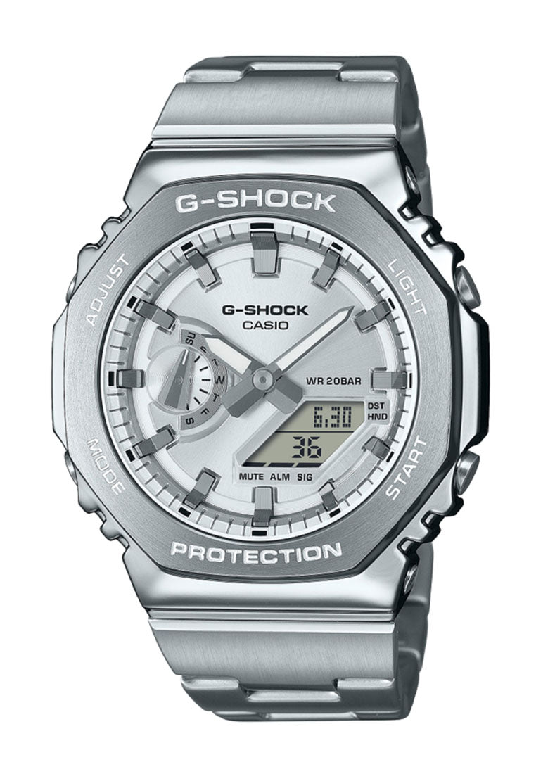 Casio G-shock G-steel GM-2110D-7A Digital Analog Stainless Steel Watch for Men-Watch Portal Philippines