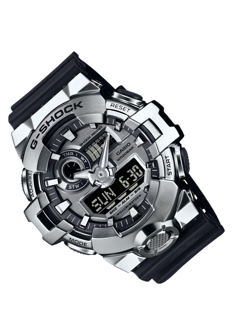 Casio G-shock G-Steel GM-700-1A Digital Analog Rubber Strap Watch for Men-Watch Portal Philippines