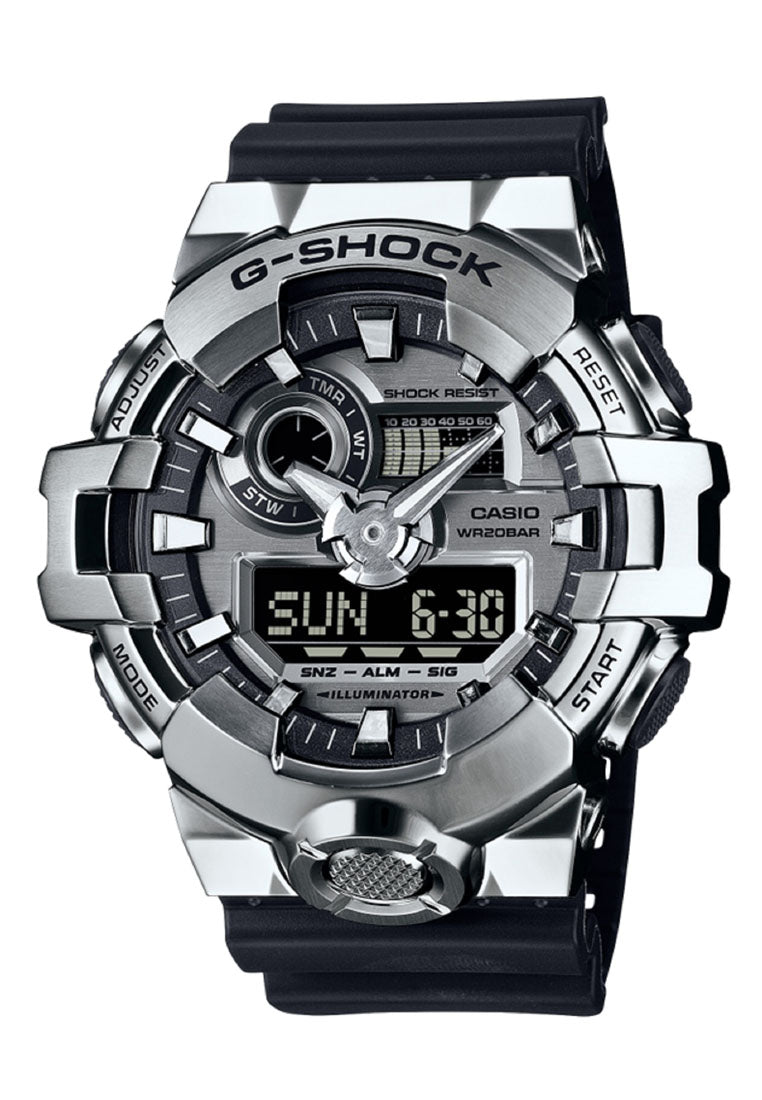 Casio G-shock G-Steel GM-700-1A Digital Analog Rubber Strap Watch for Men-Watch Portal Philippines
