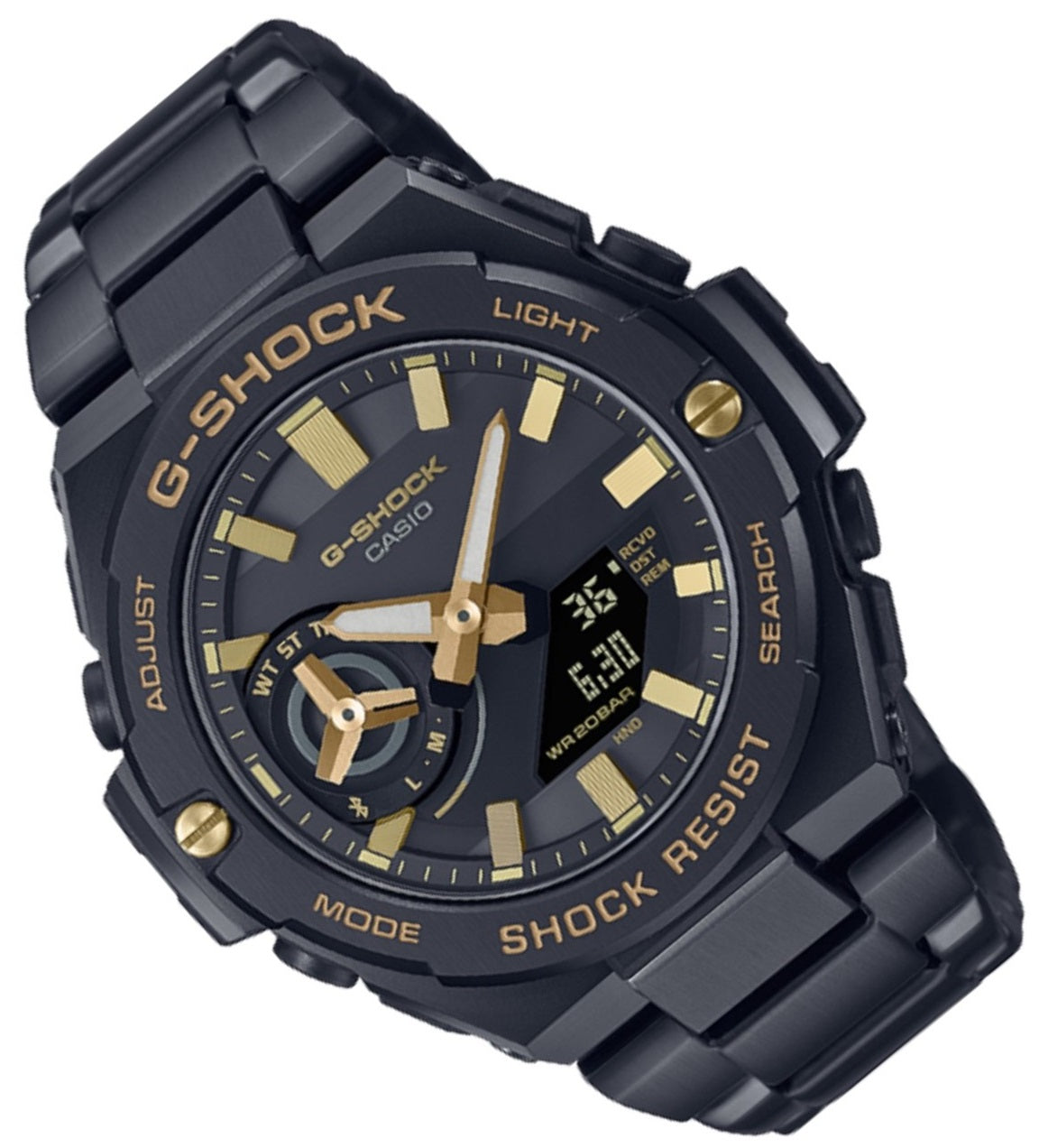 Casio G-shock G-steel GST-B500BD-1A9 Solar Digital Analog Stainless Steel Strap Watch for Men-Watch Portal Philippines