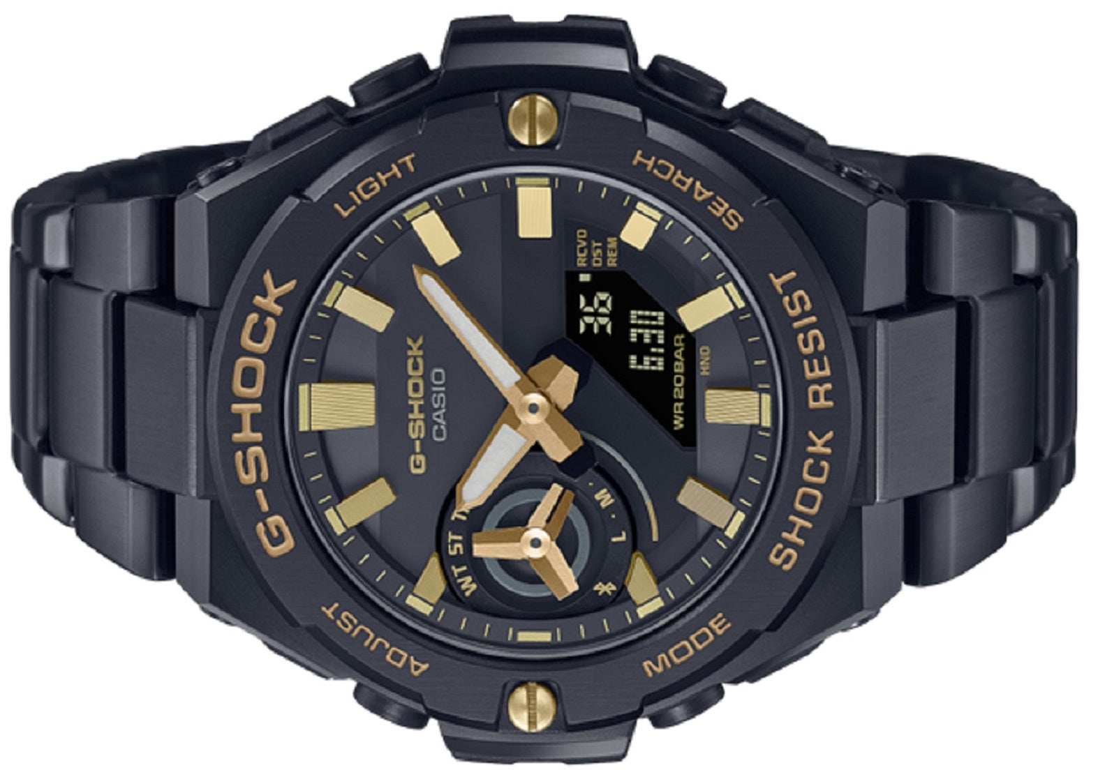 Casio G-shock G-steel GST-B500BD-1A9 Solar Digital Analog Stainless Steel Strap Watch for Men-Watch Portal Philippines