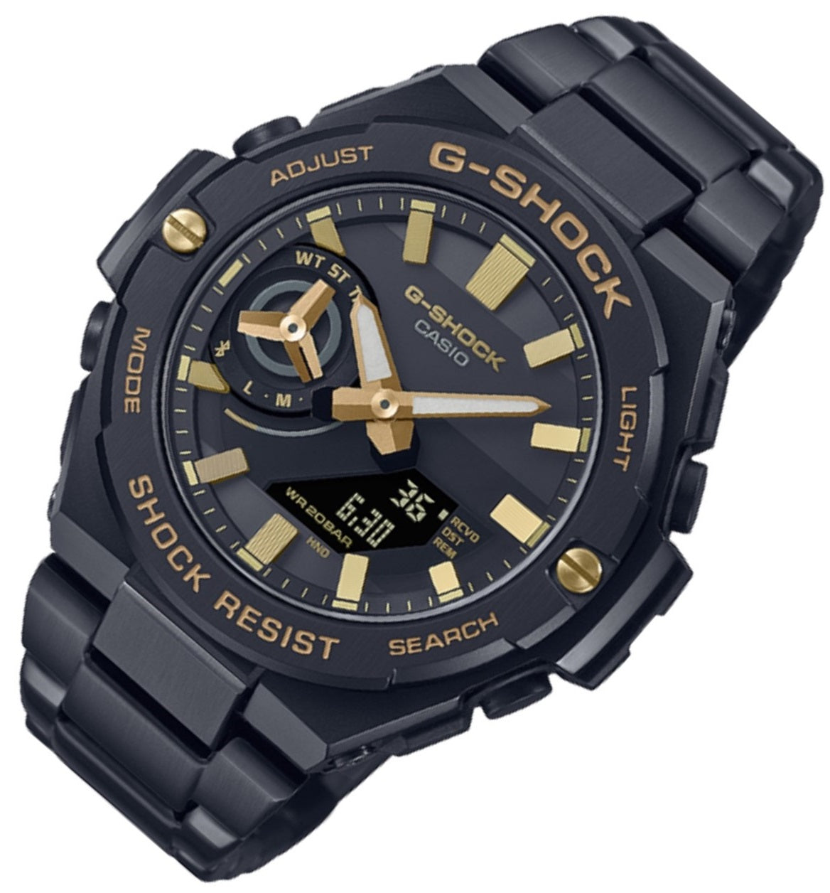 Casio G-shock G-steel GST-B500BD-1A9 Solar Digital Analog Stainless Steel Strap Watch for Men-Watch Portal Philippines