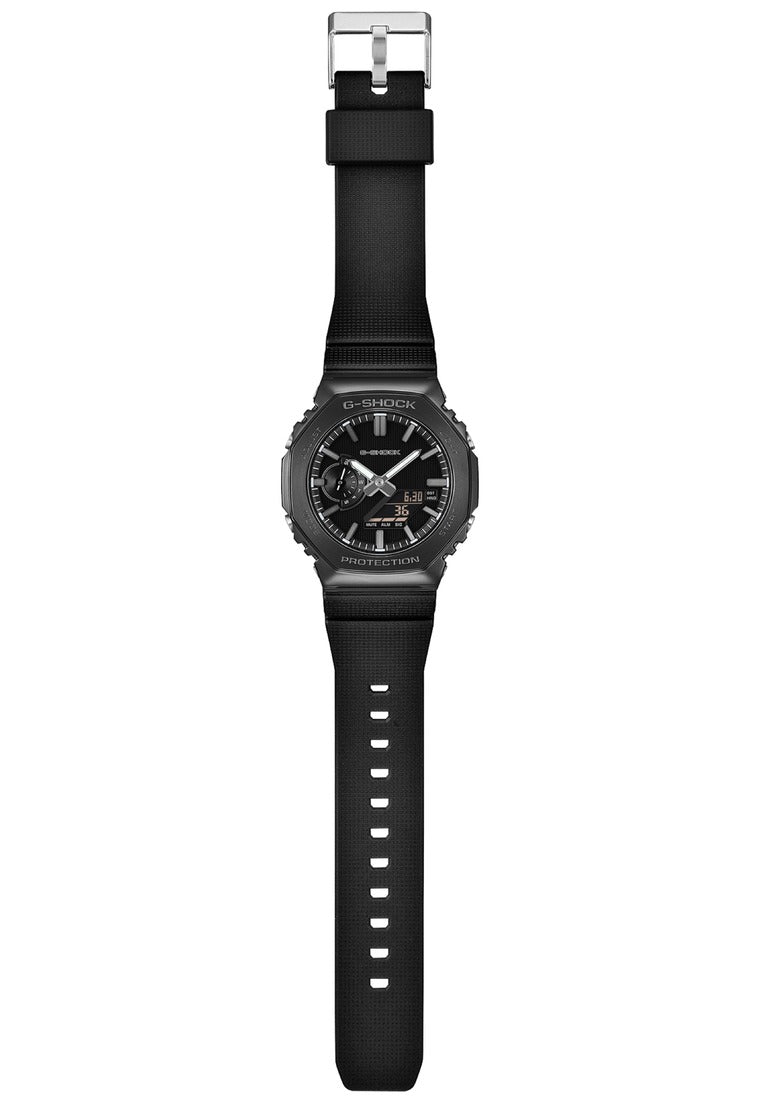 Casio G-shock G-Steel "Luxe Black" Digital Analog Rubber Strap Watch for Men GM-2100LXB-1ADR-Watch Portal Philippines