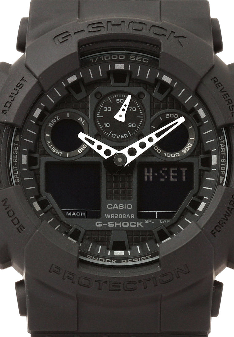 Casio G-Shock GA-100-1A1DR Dark Knight Digital Analog Watch For Men-Watch Portal Philippines